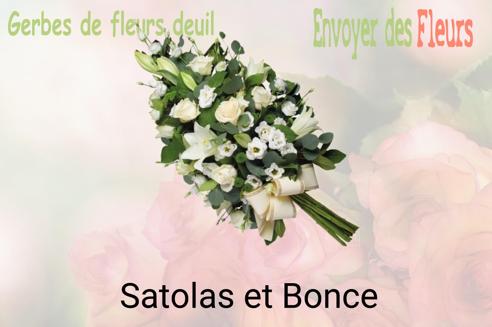 Gerbe de fleurs de deuil livrée à Satolas-et-Bonce